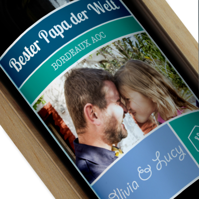 Wein mit Fotoetikett Wein mit Fotoetikett