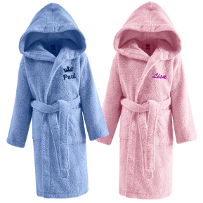 Bestickter Kinderbademantel mit Namen Bestickter Kinderbademantel mit Namen