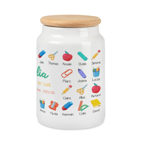 Bedruckte Keksdose zum Personalisieren Unsere Klasse Bedruckte Keksdose zum Personalisieren Unsere Klasse