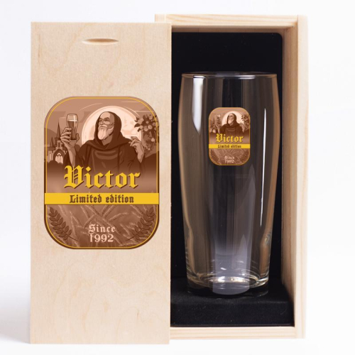 Bedrucktes Trappisten-Bierglas Bedrucktes Trappisten-Bierglas
