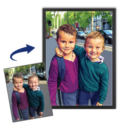 Porträt im Pop-Art-Stil WPAP basierend auf einem Foto Porträt im Pop-Art-Stil WPAP basierend auf einem Foto