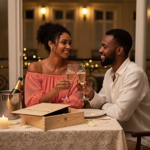 Cheers – Geschenkbox mit 2 Sektgläsern Cheers – Geschenkbox mit 2 Sektgläsern