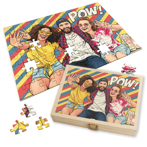 Foto-Puzzle Pop Art Comics Stil Roy Lichtenstein Foto-Puzzle Pop Art Comics Stil Roy Lichtenstein