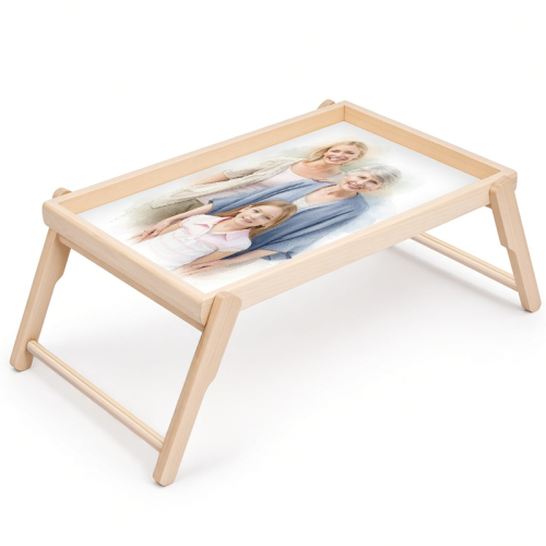 Foto-Tablett verwandelt in ein Aquarellgemälde Foto-Tablett verwandelt in ein Aquarellgemälde