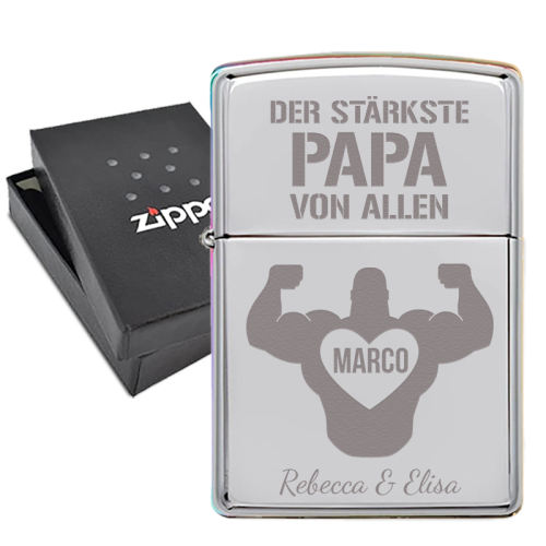 Feuerzeug Zippo® Stärkster Papa Feuerzeug Zippo® Stärkster Papa