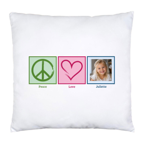 Kissen Peace & Love Foto Kissen Peace & Love Foto