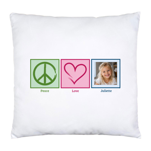 Kissen Peace & Love Foto Kissen Peace & Love Foto