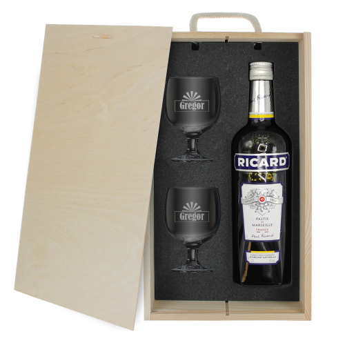 Personalisiertes Likör-Geschenkset mit Ricard Sunset Personalisiertes Likör-Geschenkset mit Ricard Sunset