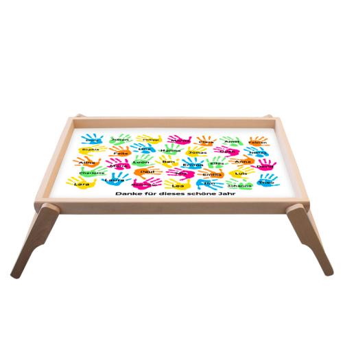 Personalisierte Kinderhände Platte Personalisierte Kinderhände Platte