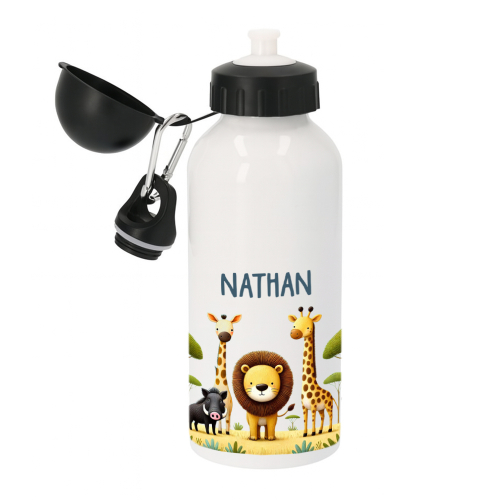 Personalisierte Trinkflasche Safari Personalisierte Trinkflasche Safari