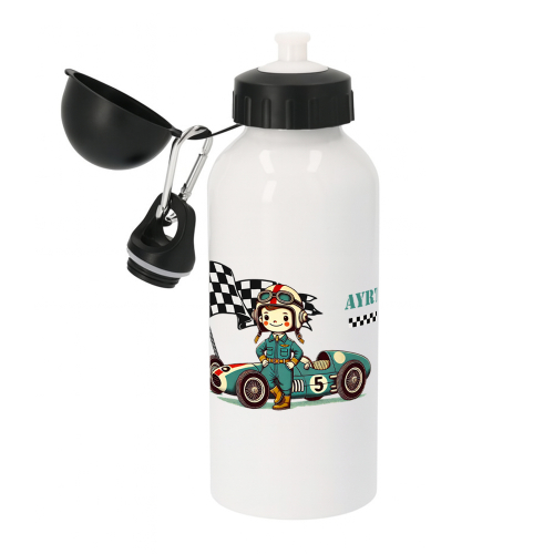 Personalisierte Wasserflasche Rennfahrer Personalisierte Wasserflasche Rennfahrer