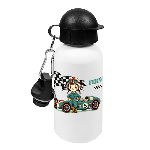 Personalisierte Wasserflasche Rennfahrer Personalisierte Wasserflasche Rennfahrer