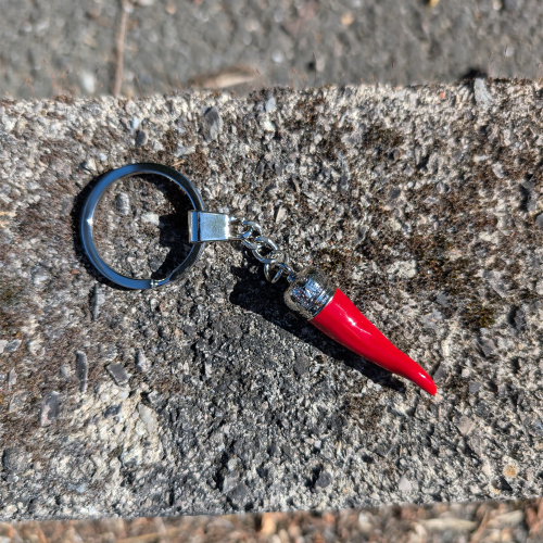 Personalisierter Schlüsselanhänger mit Chili Personalisierter Schlüsselanhänger mit Chili