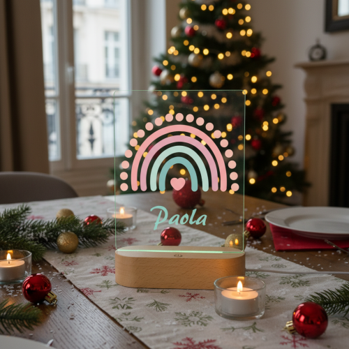 Personalisiertes Nachtlicht Regenbogen Personalisiertes Nachtlicht Regenbogen