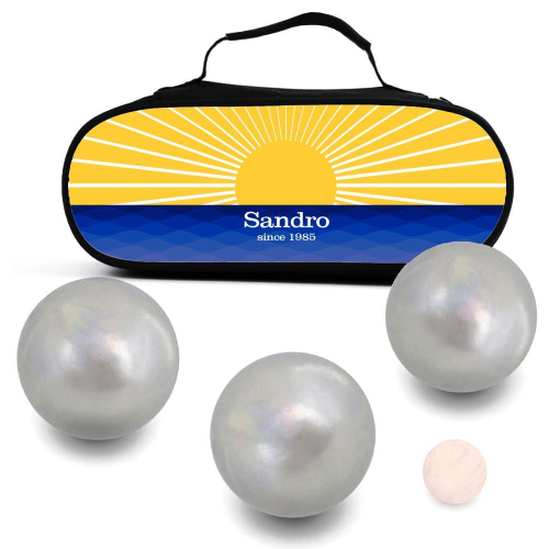 Personalisierte Tasche für Boule-Kugeln Sunset Personalisierte Tasche für Boule-Kugeln Sunset