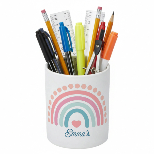 Personalisierter Regenbogen-Stiftebecher Personalisierter Regenbogen-Stiftebecher