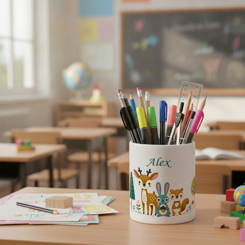 Personalisierter Stiftebecher Zauberwald Personalisierter Stiftebecher Zauberwald