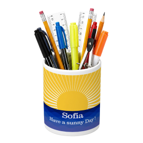 Personalisierter Stiftebecher Keramik Sunset Personalisierter Stiftebecher Keramik Sunset