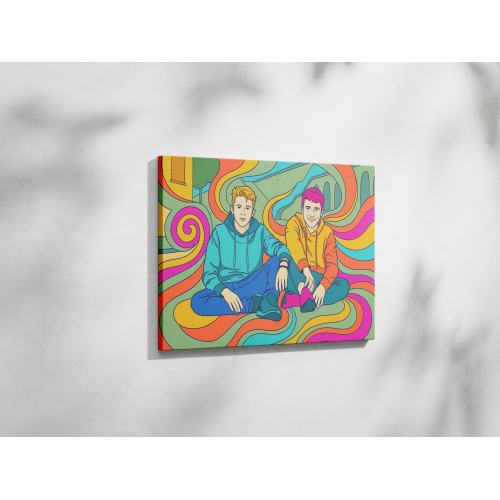 Psychedelisches Porträt aus einem Foto Psychedelisches Porträt aus einem Foto