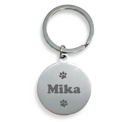 Runde gravierte Marke für Hund oder Katze Runde gravierte Marke für Hund oder Katze