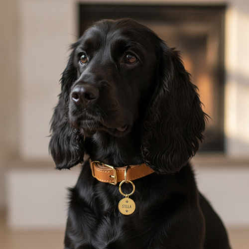 Runde gravierte Marke für Hund oder Katze Runde gravierte Marke für Hund oder Katze