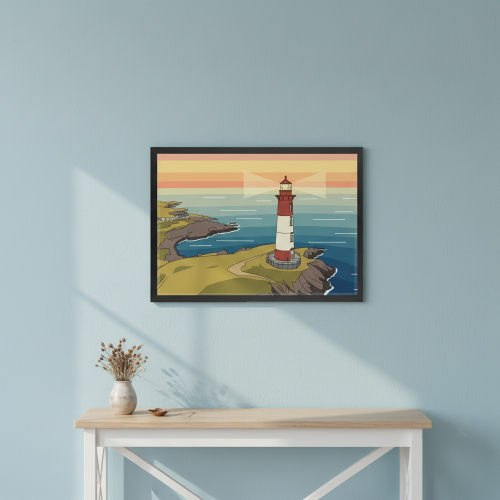 Illustration einer Landschaft im Flat Design basierend auf einem Foto Illustration einer Landschaft im Flat Design basierend auf einem Foto