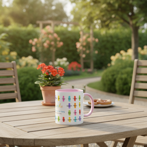 Personalisierte Tasse Buntstift-Motiv Personalisierte Tasse Buntstift-Motiv