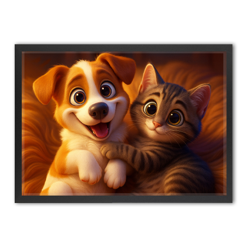 Tierporträt im Stil eines 3D-Animationsfilms Tierporträt im Stil eines 3D-Animationsfilms