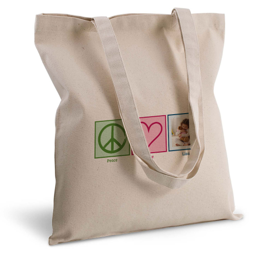 Tote Bag Peace & Love Foto Tote Bag Peace & Love Foto