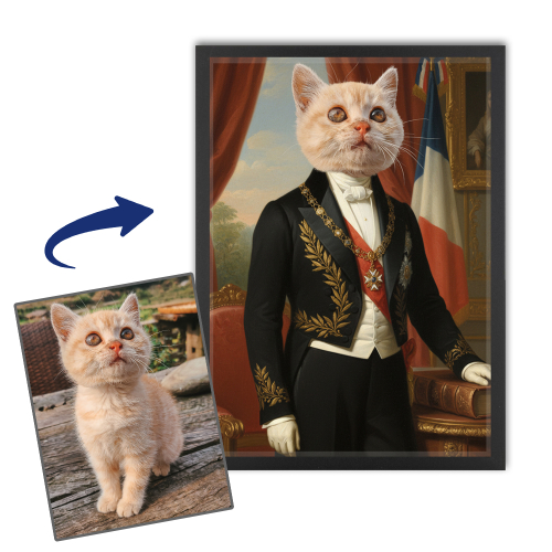 Ausgefallenes Porträt Ihres Haustiers Ausgefallenes Porträt Ihres Haustiers