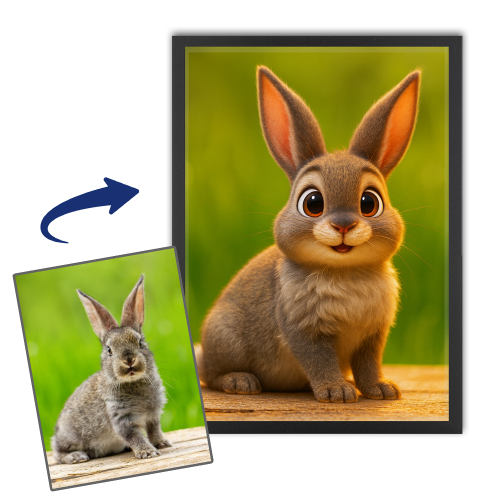 Tierporträt im Stil eines 3D-Animationsfilms Tierporträt im Stil eines 3D-Animationsfilms