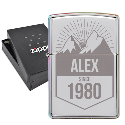Graviertes Zippo® Feuerzeug - Geburtstag Graviertes Zippo® Feuerzeug - Geburtstag