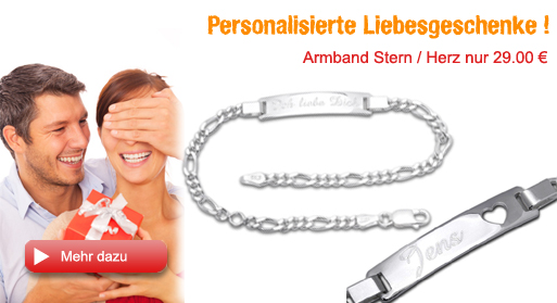 Armband aus Silber mit personalisierter Gravur !