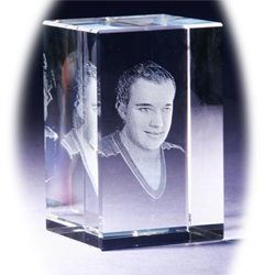3D Portrait in Glas