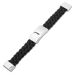 Lederarmband mit Gravurplatte II