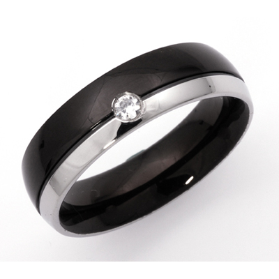 Ring Zirkonia mit Gravur 9112