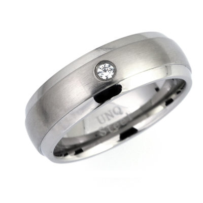 Ring Zirkonia Mit Gravur 9151