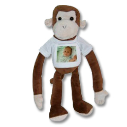Pl�sch Affe mit Foto