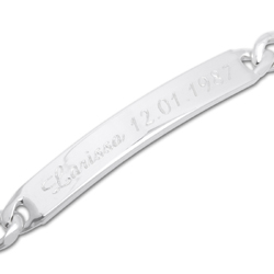 Silberarmband mit Gravur - 065