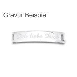 Armband Silber mit Gravur - 8257