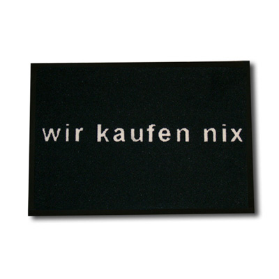Fu�matte  Wir Kaufen Nix