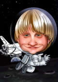 Astronaut im Weltall