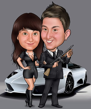 James Bond mit Girl