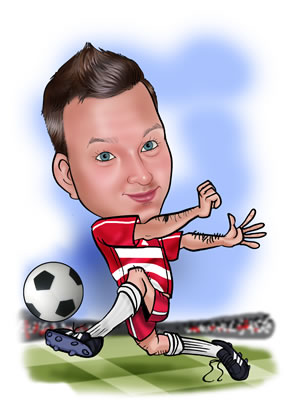Fu&szlig;ball weiss rot
