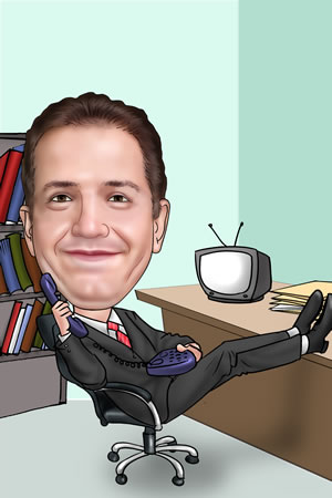 B&uuml;ro am Telefon