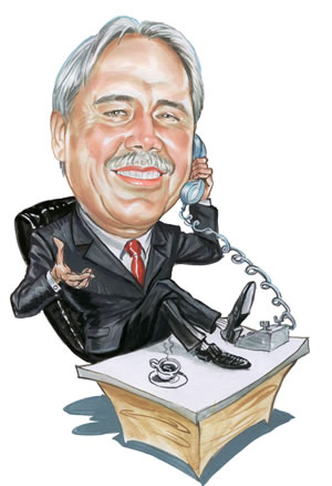 Businnessman am Telefon