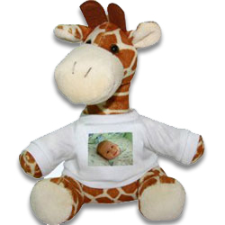 Pl�sch Giraffe Mit Foto