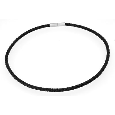 Halsband Leder Schwarz