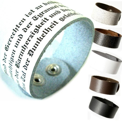 Lederarmband Mit Gravur - 8142