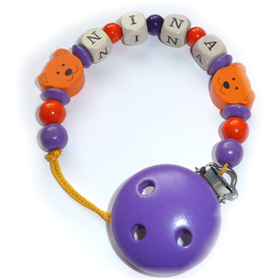 Schnullerkette Minib�rchen Orange